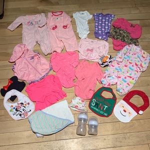 20 pc Bundle of 0-3 Month Baby Clothes